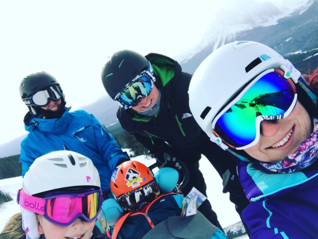 The Troke Family on a ski trip
